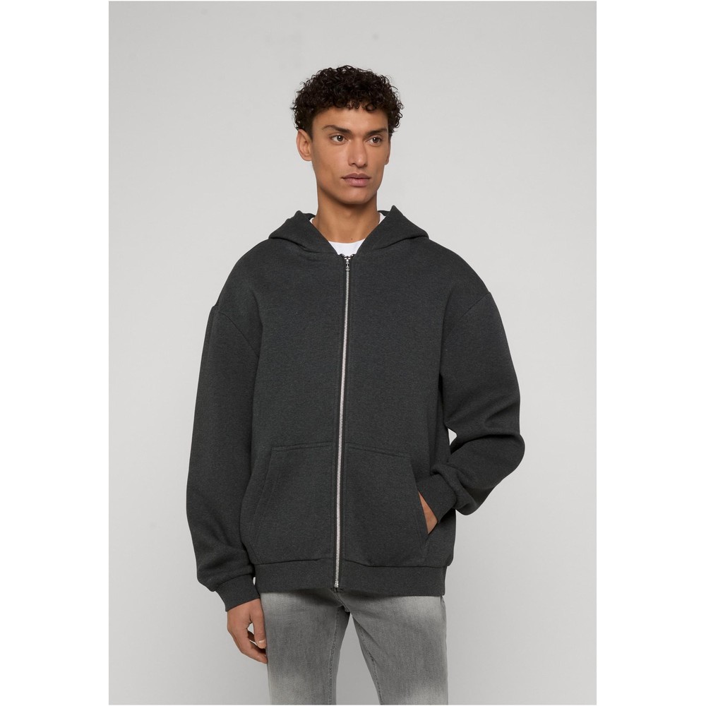 Urban Classics - Fluffy Zip hoodie - Grey